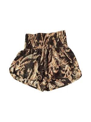 Free People The Way Home Printed Shorts Black Combo Athletic XS Athleisure Light thumbnail 2