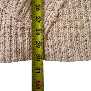 Free People Peach Knit Long Cardigan Pockets Sweater Women's Size XS | 45-31-3 thumbnail 6