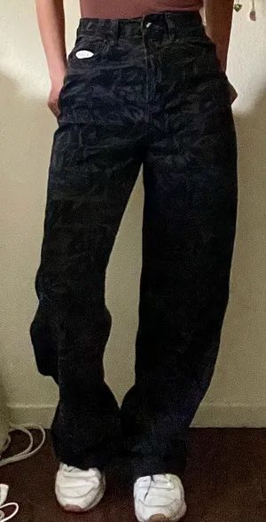 No Fear H&M Black Designed Jeans thumbnail 1
