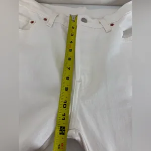 Levi’s‎ 501 White Distressed Button Fly Jeans Size 32 EUC thumbnail 9