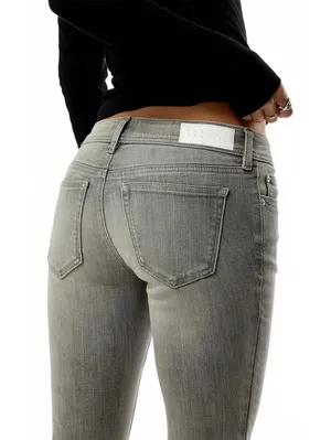Pacsun Alana Ultra Low Rise Flare Jeans Gray NWT Montreal Size 25 thumbnail 3