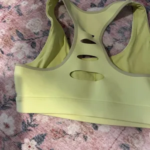 Peloton small green yellow sports‎ bra thumbnail 7