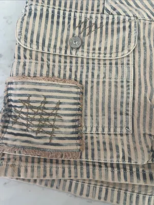 We The Free Day Dreamer Railroad Free People Boho Striped Shorts thumbnail 8