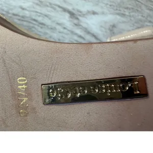 Louise et Cie Nude Patent Leather Ankle Strap Wedge Sandals Size 9N 40 thumbnail 5