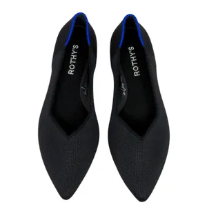 Rothy's The Point II Black Flats Pointed Toe In Love Insole Ballet Flats 6.5 thumbnail 3