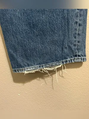 Good American Good Barrel Leg Relaxed High Rise Denim Jeans Women’s 12 / 31 thumbnail 10