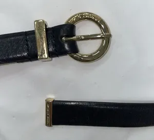 MICHAEL MICHAEL KORS Women's Leather Belt 0.75" Wide Large Black‎ 35"-39" thumbnail 1