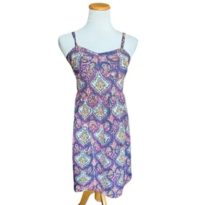 Womens J Crew Sleeveless Paisley Print Colorful Chic Party Dress - Sz 4 thumbnail 3