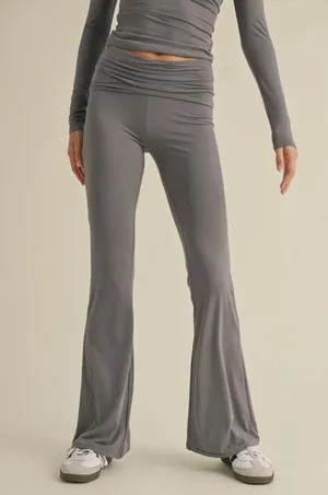 Kimberly Gray Flare Pants Butter Soft thumbnail 1