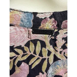 Billabong Womens‎ Floral Cotton Boho Midi Dress Long Sleeve Tiered Small thumbnail 5