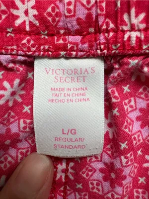 Victoria’s Secret Snowflake Holiday Cotton Pajama Set Large Christmas thumbnail 5
