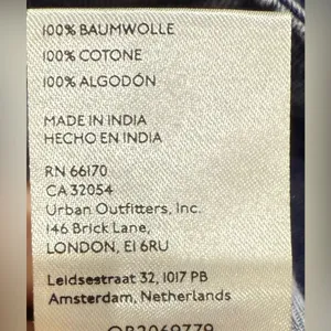 RARE Free‎ People La Vie Patched Patchwork Studded Blue Pants / Jeans Boho 4 S thumbnail 10