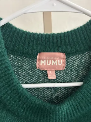 Show Me Your Mumu Merrier With a Martini Crewneck Sweater Holiday Sweater Large thumbnail 4