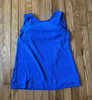 Sabo Skirt EUC Women's Bright Blue Sleeveless Drape Back Sweater Size XS thumbnail 1