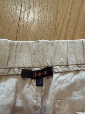Quince 100% European Linen Pants 25" Oxford Sz S thumbnail 2