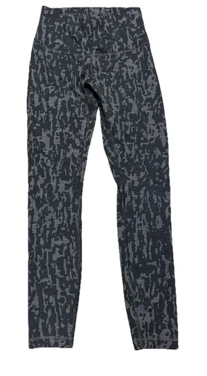 Lululemon Wunder Train High‎ Rise Tight 25" Camo Black Asphalt Grey Legging 4 thumbnail 1