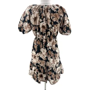 Rails‎ Khloe Floral Knee Length Shift Dress Sepia Roses Sz XS thumbnail 5
