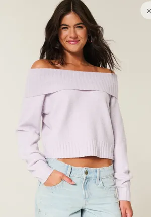 Hollister Off-The-Shoulder Sweater thumbnail 1