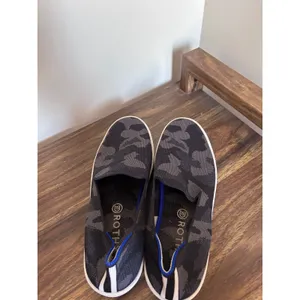 Rothys The Sneaker Grey Camo Slip On Knit Shoes Womens‎ 9 Machine Washable thumbnail 7