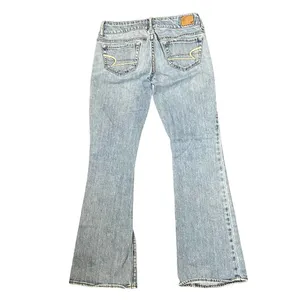 American Eagle Artist Stretch Flare Jeans Women Sz.0 Low-Rise Light Wash Denim thumbnail 9