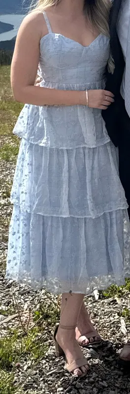 Light Blue Midi Lulus Dress thumbnail 5