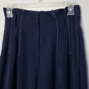Essue pleated wide leg boho bohemian pants sz S thumbnail 2