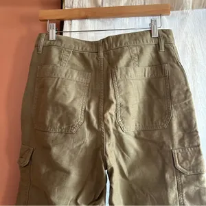 Madewell High-Rise Cargo Fatigue Pants Distant Surplus Green Utility Joggers 26‎ thumbnail 7