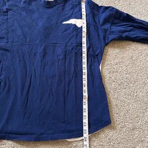 ROYCE North Carolina spirit jersey Long‎ Sleeve Blue Tee Casual size small thumbnail 7