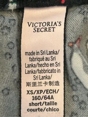 VTG Victoria's Secret The Dreamer Flannel Pj Set tuxedo Penguin Holiday cozy SM thumbnail 9