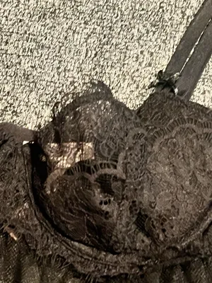 Womens M Victoria's Secret Black sheer babydoll lingerie top thumbnail 4