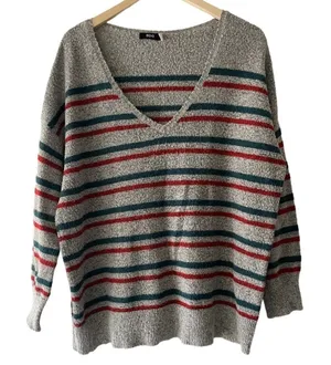 BDG (Urban Outfitters)‎ Cozy Striped V Neck Sweater thumbnail 1