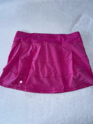 NWOT Lululemon DEAD STOCK Sonic Pink Pace Rival Mid-Rise Skirt thumbnail 2