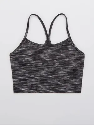 OFFLINE By Aerie Seamless Space-Dye Crop Tank - Navy thumbnail 3