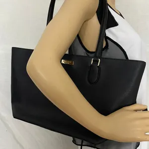 Kate Spade Black Large Saffiano Leather Tote Bag thumbnail 8