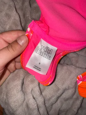 Target Bikini Set Pink Orange Floral thumbnail 3