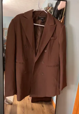 Forever 21 Brown Blazer Oversized thumbnail 1