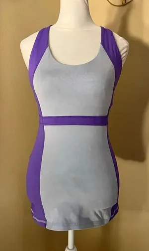 Lululemon Run: Fast Track Athletic Tank Top Cool Breeze / Power Purple Size 4 thumbnail 1