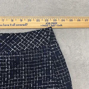 J Crew Skirt Womens‎ 00 Blue Black Tweed A Line Short Office thumbnail 2