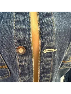 Paco vintage 90s Y2K blue denim jacket shacket grunge rocker biker streetwear M thumbnail 11