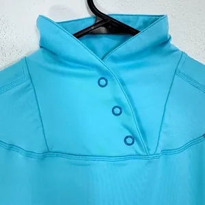 Under‎ Armour Coldgear Top Womens Small Mock Neck Long Sleeves Colorblock Active thumbnail 7