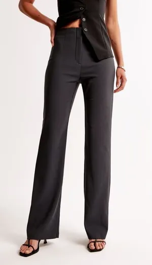 Abercrombie High-Rise Slim Boot Trousers thumbnail 1