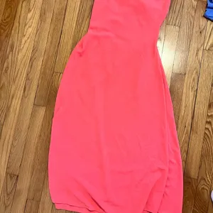 Vibrant Pink Strapless Dress thumbnail 2