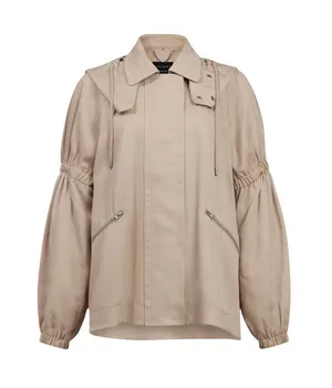 AllSaints Cherry Jacket in Barley Beige Hooded Zip Front S All Saints thumbnail 1
