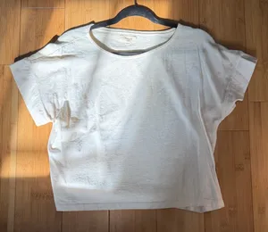 Madewell Off White Short Sleeve Tee thumbnail 1