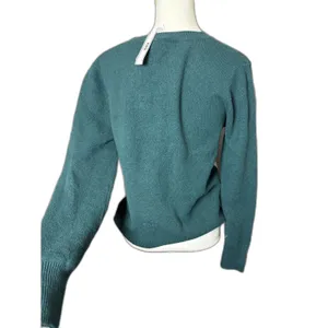 VS PINK Collegiate Knit Crewneck Sweater, Deep Forest Apres Ski sz M NWT $69 thumbnail 5