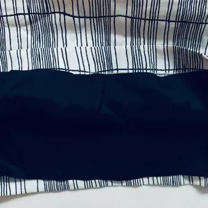 Loft White & Black Stripe Mini Skirt thumbnail 6