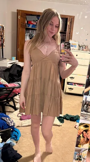 Aeropostale Brown Babydoll Dress thumbnail 1
