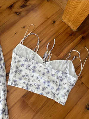 Le lis M/L Set Floral Cream crop top and Midi Skirt thumbnail 9