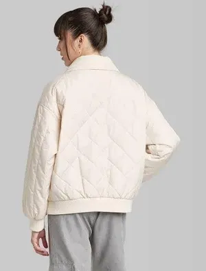 Brand New White Bomber Jacket thumbnail 7