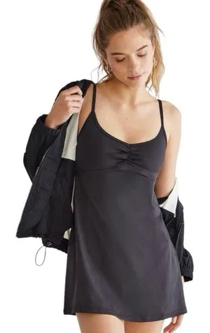 AEROPOSTALE flex v-neck ruched tennis dress - large thumbnail 1